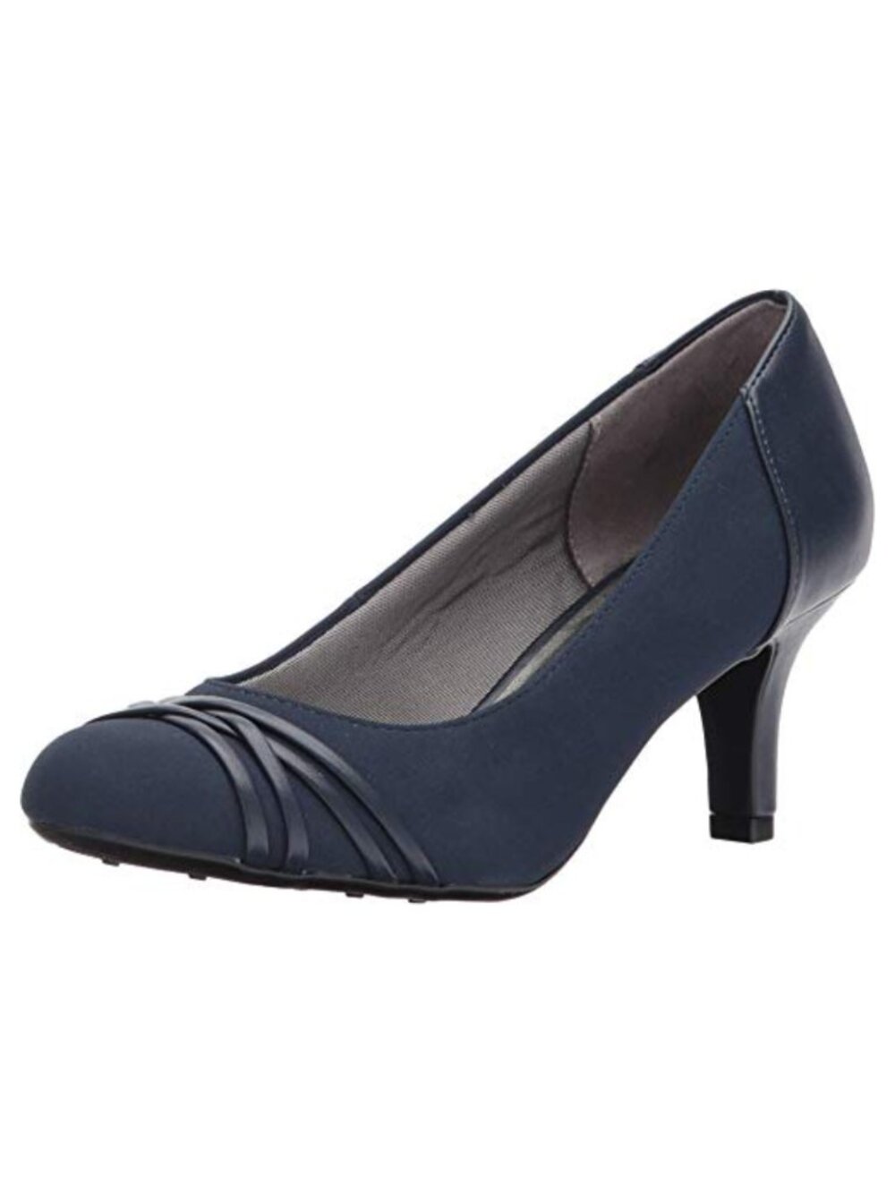 LifeStride Pascal Faux Leather Round Toe Stiletto Heel Dress Pump